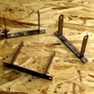 steel brackets production run, Shearing, bending, punching, welding for lighting industry