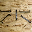 steel brackets, Shearing, punching, bending production run for lighting industry
